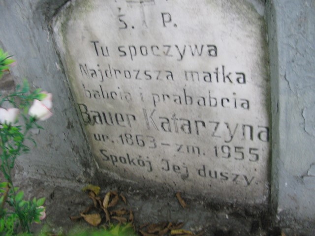 Katarzyna Bauer 1863 Legnica - Grobonet - Wyszukiwarka osób pochowanych