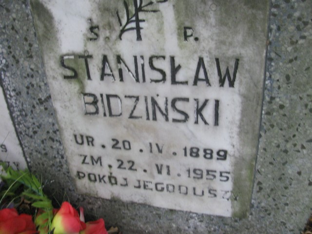 Stanisław Bidziński 1889 Legnica - Grobonet - Wyszukiwarka osób pochowanych