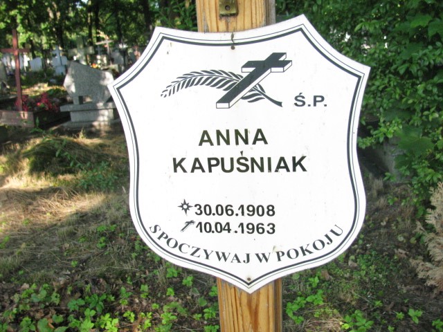 Anna Kapuśniak 1908 Legnica - Grobonet - Wyszukiwarka osób pochowanych