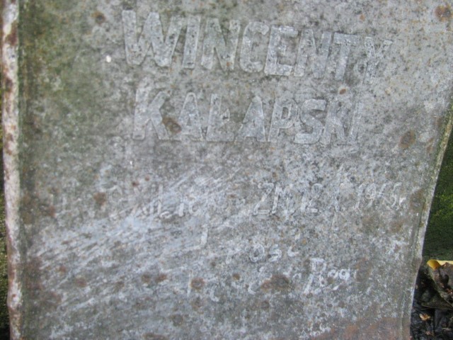 Wincenty Kałapski 1886 Legnica - Grobonet - Wyszukiwarka osób pochowanych