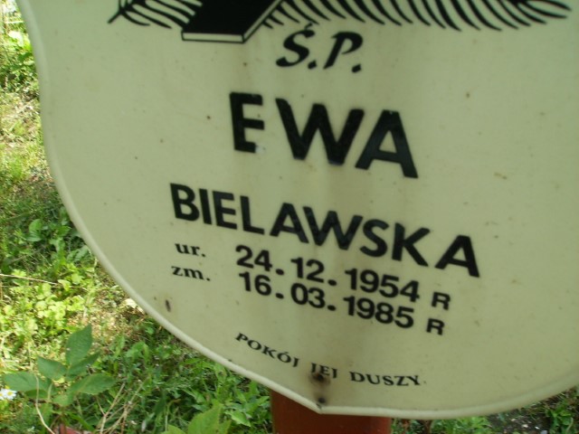 Ewa Bielawska 1954 Legnica - Grobonet - Wyszukiwarka osób pochowanych