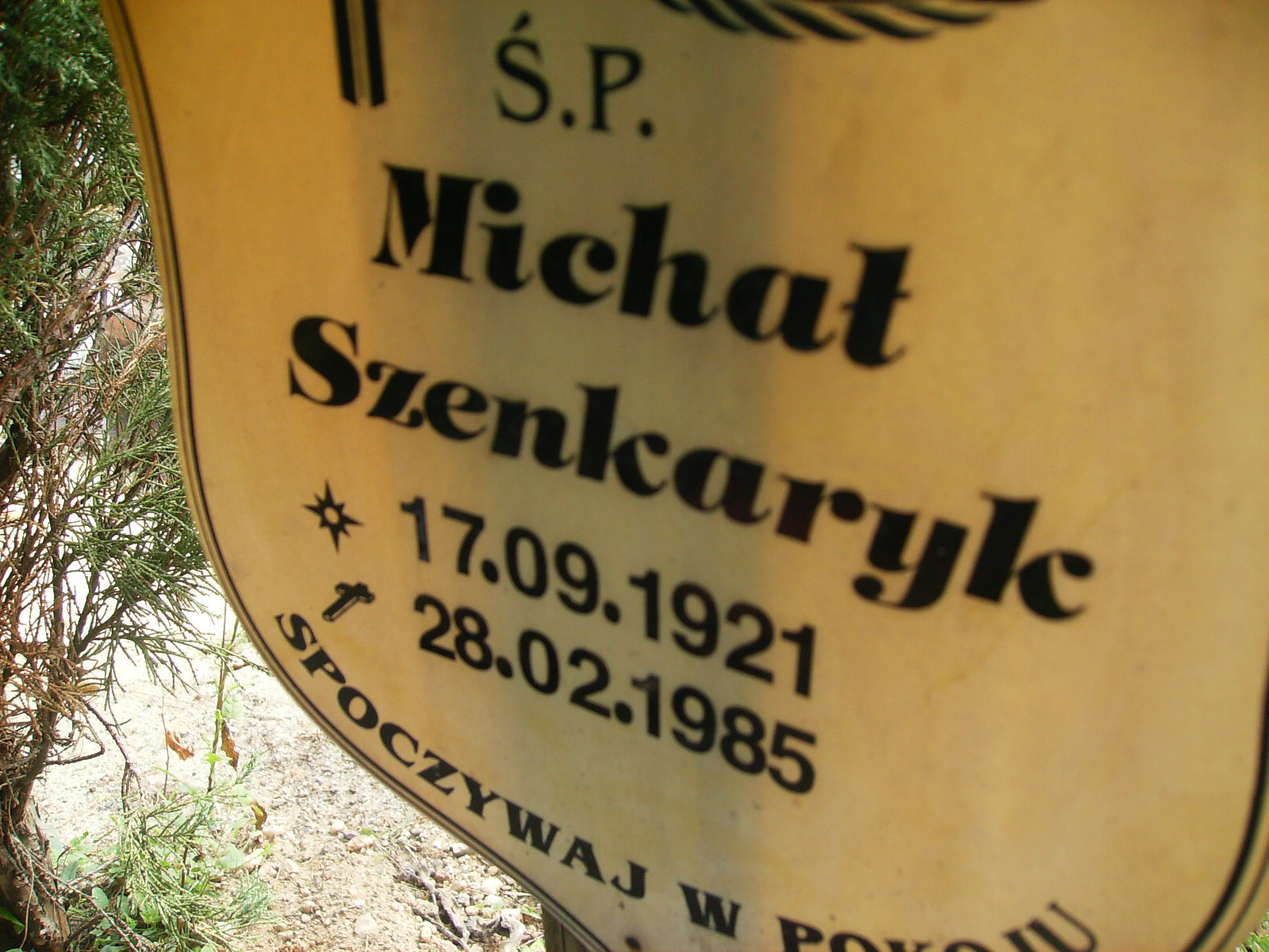 Michał Szenkaryk 1921 Legnica - Grobonet - Wyszukiwarka osób pochowanych