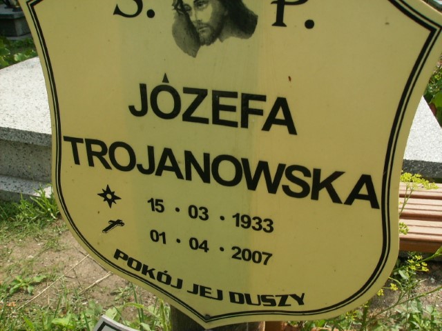 Józefa Trojanowska 1933 Legnica - Grobonet - Wyszukiwarka osób pochowanych