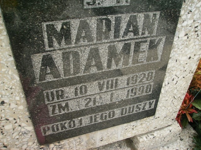 Marian Adamek 1928 Legnica - Grobonet - Wyszukiwarka osób pochowanych