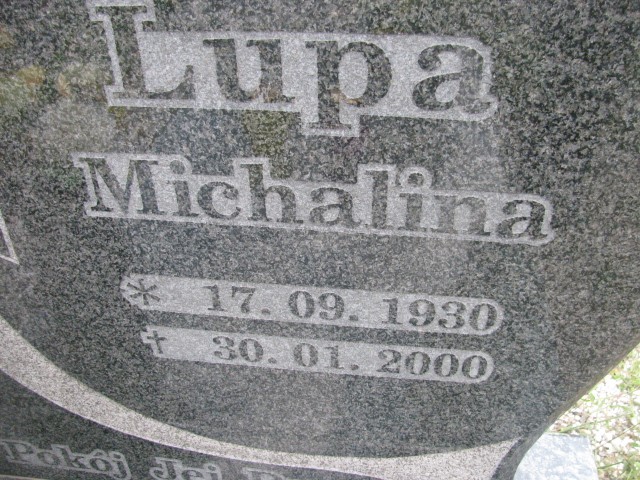 Michalina Lupa 1930 Legnica - Grobonet - Wyszukiwarka osób pochowanych