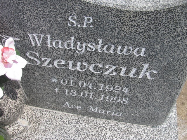 Władysława Szewczuk 1924 Legnica - Grobonet - Wyszukiwarka osób pochowanych
