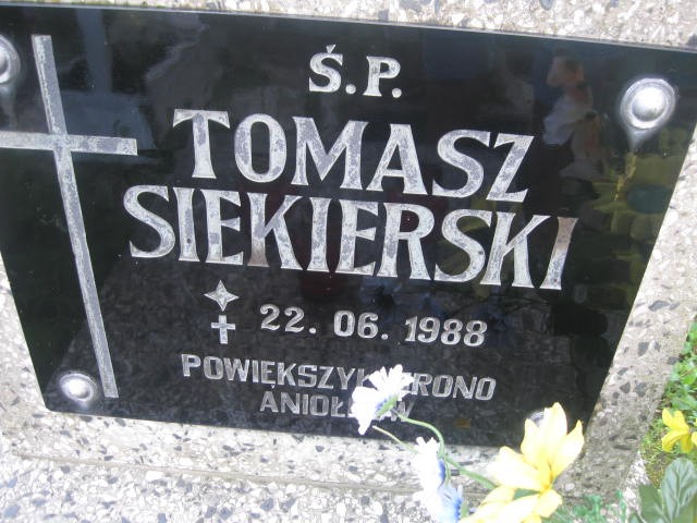 Tomasz Siekierski 1988 Legnica - Grobonet - Wyszukiwarka osób pochowanych