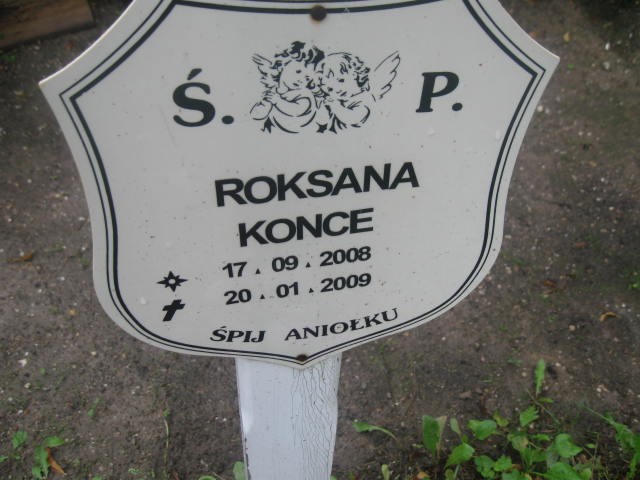 Roksana Konce 2008 Legnica - Grobonet - Wyszukiwarka osób pochowanych