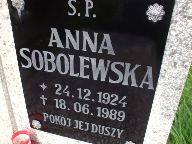 Anna Sobolewska 1924 Legnica - Grobonet - Wyszukiwarka osób pochowanych