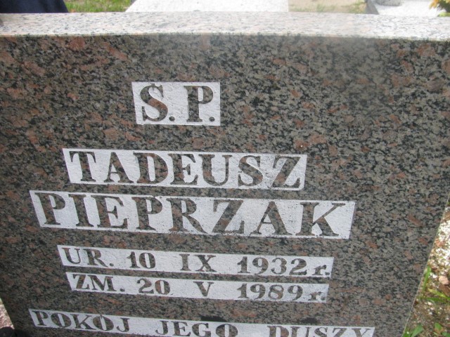 Wiesław Pieprzak 1955 Legnica - Grobonet - Wyszukiwarka osób pochowanych