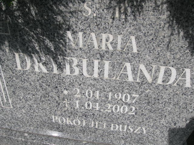 Maria Drybulanda 1907 Legnica - Grobonet - Wyszukiwarka osób pochowanych