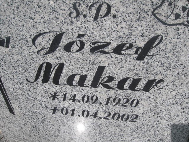 Józef Makar 1920 Legnica - Grobonet - Wyszukiwarka osób pochowanych