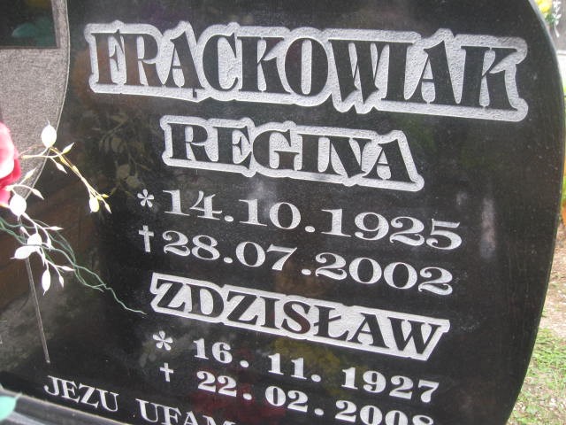 Zdzisław Frąckowiak 1927 Legnica - Grobonet - Wyszukiwarka osób pochowanych