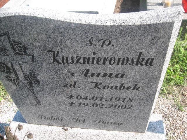 Anna Kusznierowska 1918 Legnica - Grobonet - Wyszukiwarka osób pochowanych