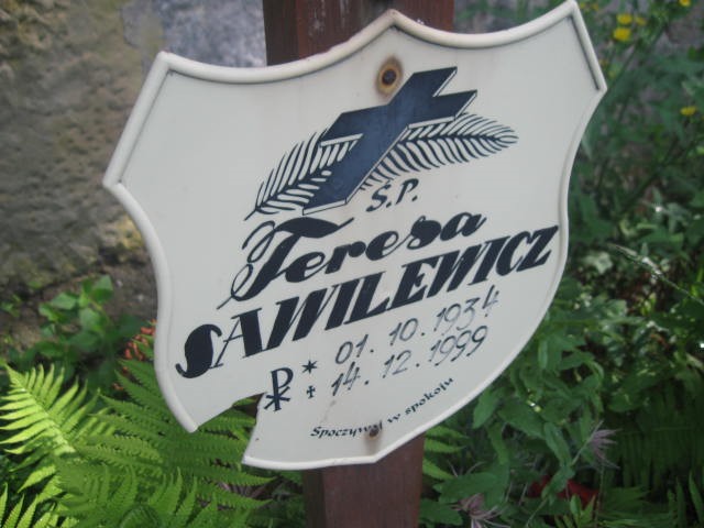 Teresa Sawilewicz 1934 Legnica - Grobonet - Wyszukiwarka osób pochowanych