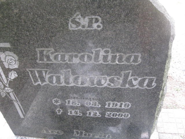 Karolina Wałowska 1910 Legnica - Grobonet - Wyszukiwarka osób pochowanych