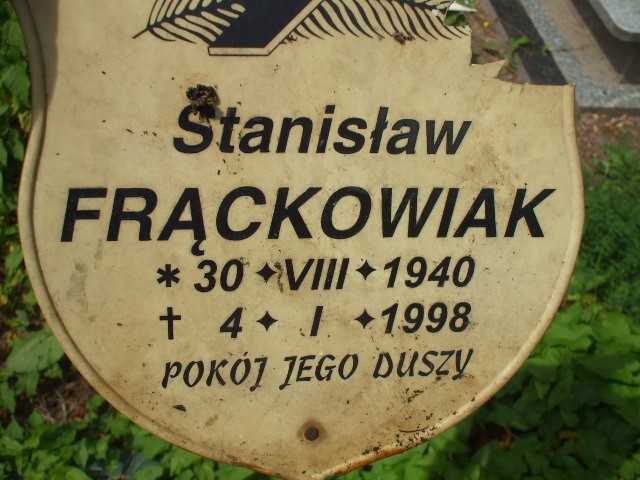 Stanisław Frąckowiak 1940 Legnica - Grobonet - Wyszukiwarka osób pochowanych