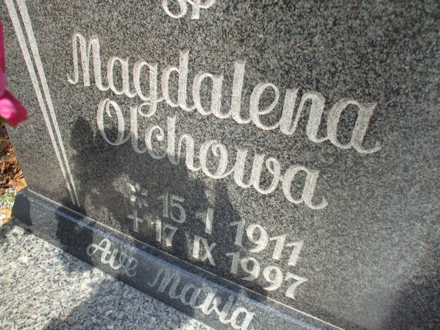 Magdalena Olchowa 1911 Legnica - Grobonet - Wyszukiwarka osób pochowanych