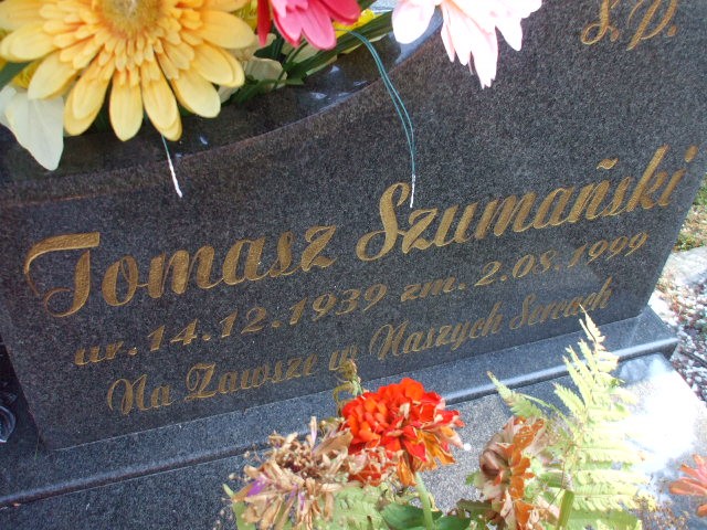 Tomasz Szumański 1939 Legnica - Grobonet - Wyszukiwarka osób pochowanych