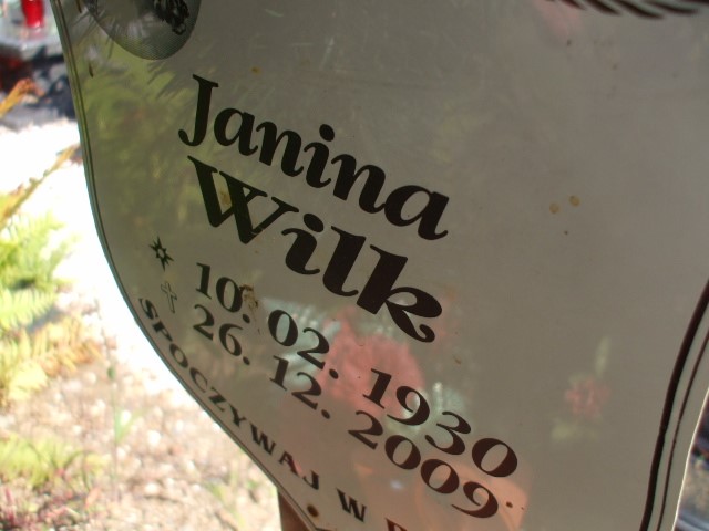Janina Wilk 1930 Legnica - Grobonet - Wyszukiwarka osób pochowanych