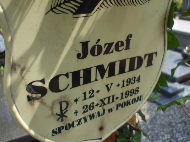 Józef Schmidt 1934 Legnica - Grobonet - Wyszukiwarka osób pochowanych