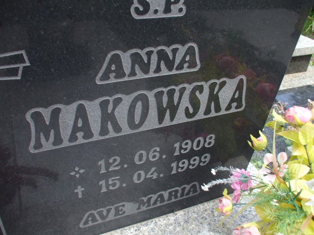 Anna Makowska 1908 Legnica - Grobonet - Wyszukiwarka osób pochowanych