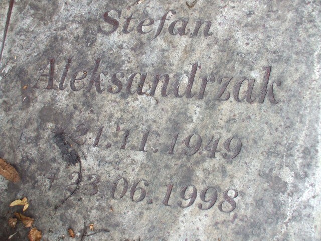 Stefan Aleksandrzak 1949 Legnica - Grobonet - Wyszukiwarka osób pochowanych