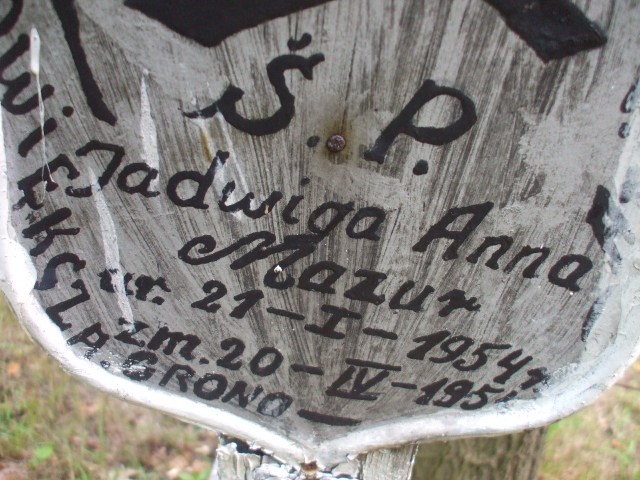 Jadwiga Anna Mazur 1954 Legnica - Grobonet - Wyszukiwarka osób pochowanych