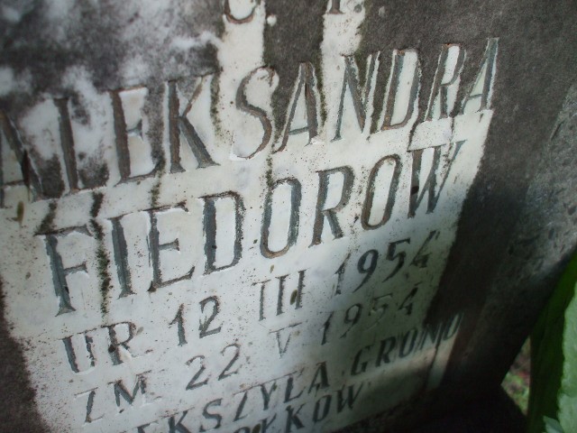 Aleksandra Fiedorow 1954 Legnica - Grobonet - Wyszukiwarka osób pochowanych