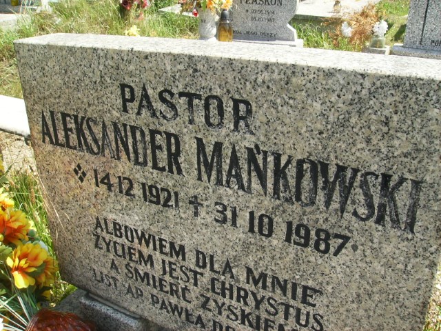 Aleksander Mańkowski 1921 Legnica - Grobonet - Wyszukiwarka osób pochowanych