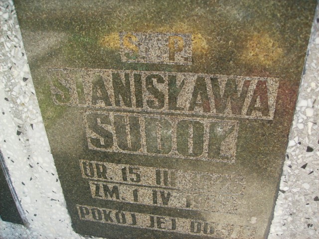 Stanisława Sudoł 1926 Legnica - Grobonet - Wyszukiwarka osób pochowanych