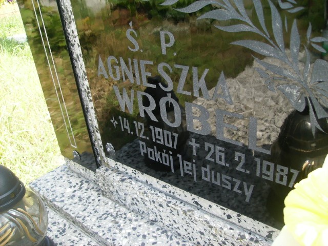 Agnieszka Wróbel 1907 Legnica - Grobonet - Wyszukiwarka osób pochowanych