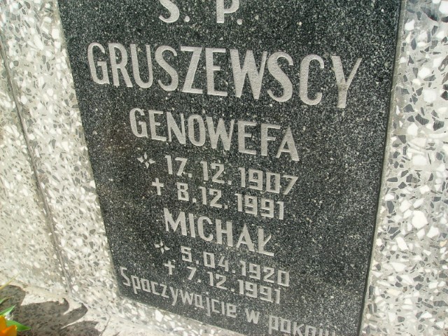 Michał Gruszewski 1920 Legnica - Grobonet - Wyszukiwarka osób pochowanych