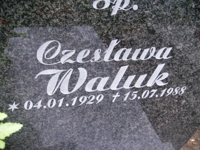 Czesława Waluk 1929 Legnica - Grobonet - Wyszukiwarka osób pochowanych