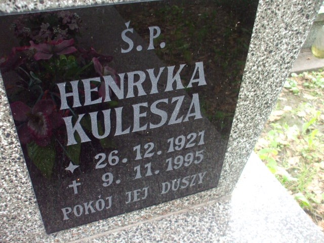 Henryka Kulesza 1921 Legnica - Grobonet - Wyszukiwarka osób pochowanych