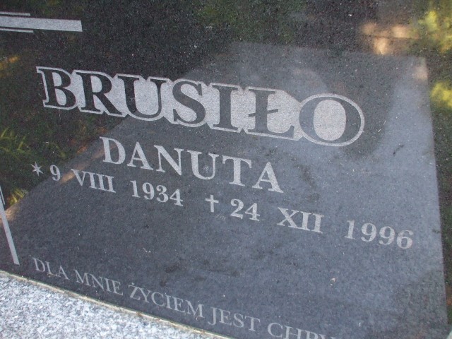Danuta Brusiło 1934 Legnica - Grobonet - Wyszukiwarka osób pochowanych