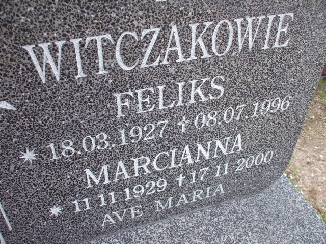Marcianna Witczak 1929 Legnica - Grobonet - Wyszukiwarka osób pochowanych