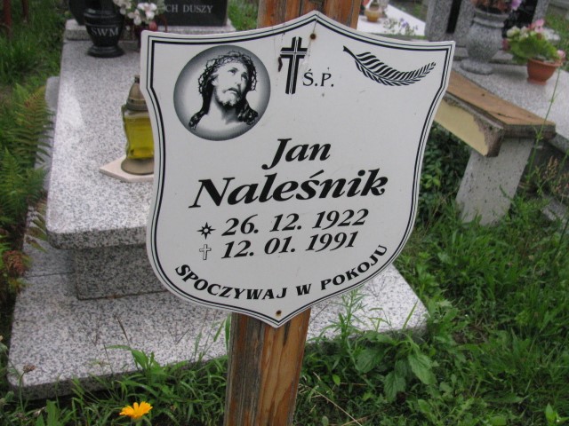 Jan Naleśnik 1922 Legnica - Grobonet - Wyszukiwarka osób pochowanych