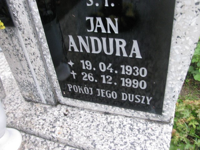Jan Andura 1930 Legnica - Grobonet - Wyszukiwarka osób pochowanych