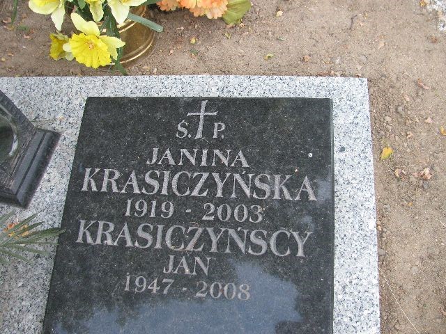 Jan Krasiczyński 1947 Legnica - Grobonet - Wyszukiwarka osób pochowanych