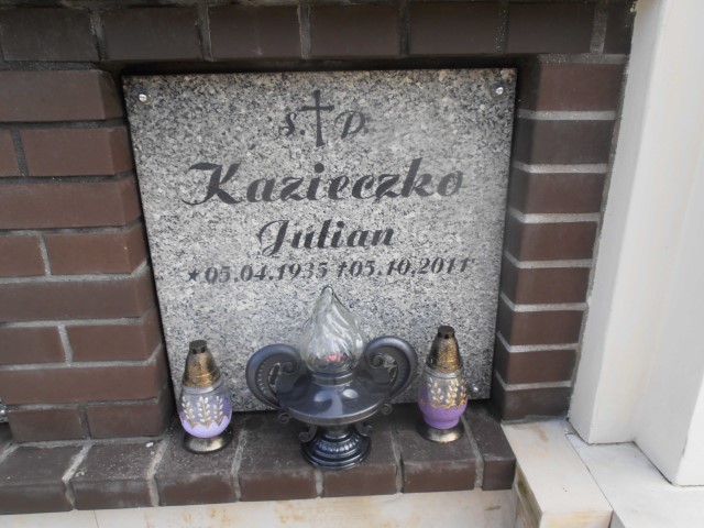 Julian Kazieczko 1935 Legnica - Grobonet - Wyszukiwarka osób pochowanych