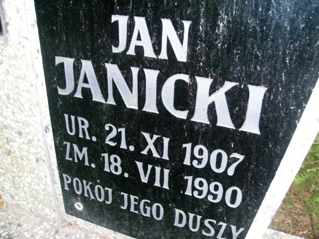 Jan Janicki 1907 Legnica - Grobonet - Wyszukiwarka osób pochowanych