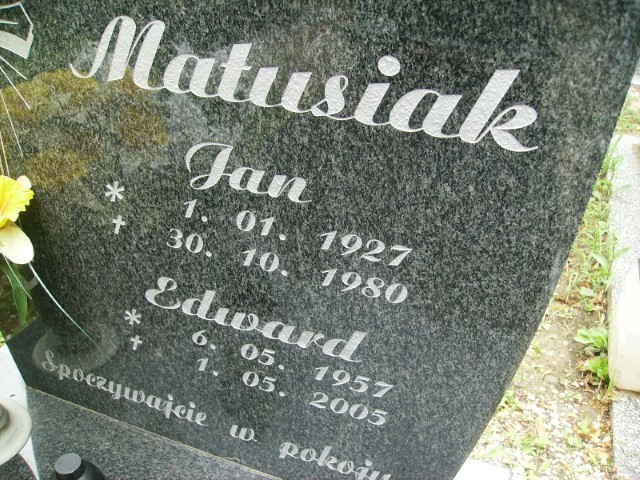 Edward Matusiak 1957 Legnica - Grobonet - Wyszukiwarka osób pochowanych