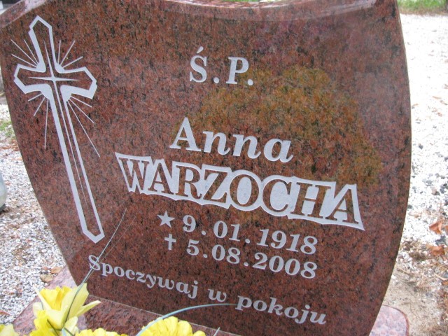 Anna Warzocha 1918 Legnica - Grobonet - Wyszukiwarka osób pochowanych
