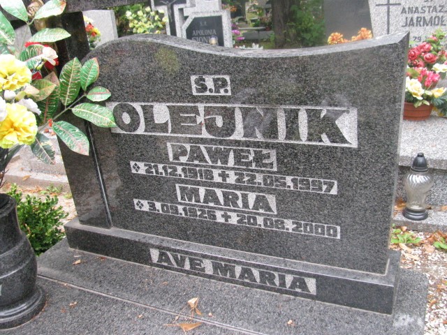 Paweł Olejnik 1918 Legnica - Grobonet - Wyszukiwarka osób pochowanych