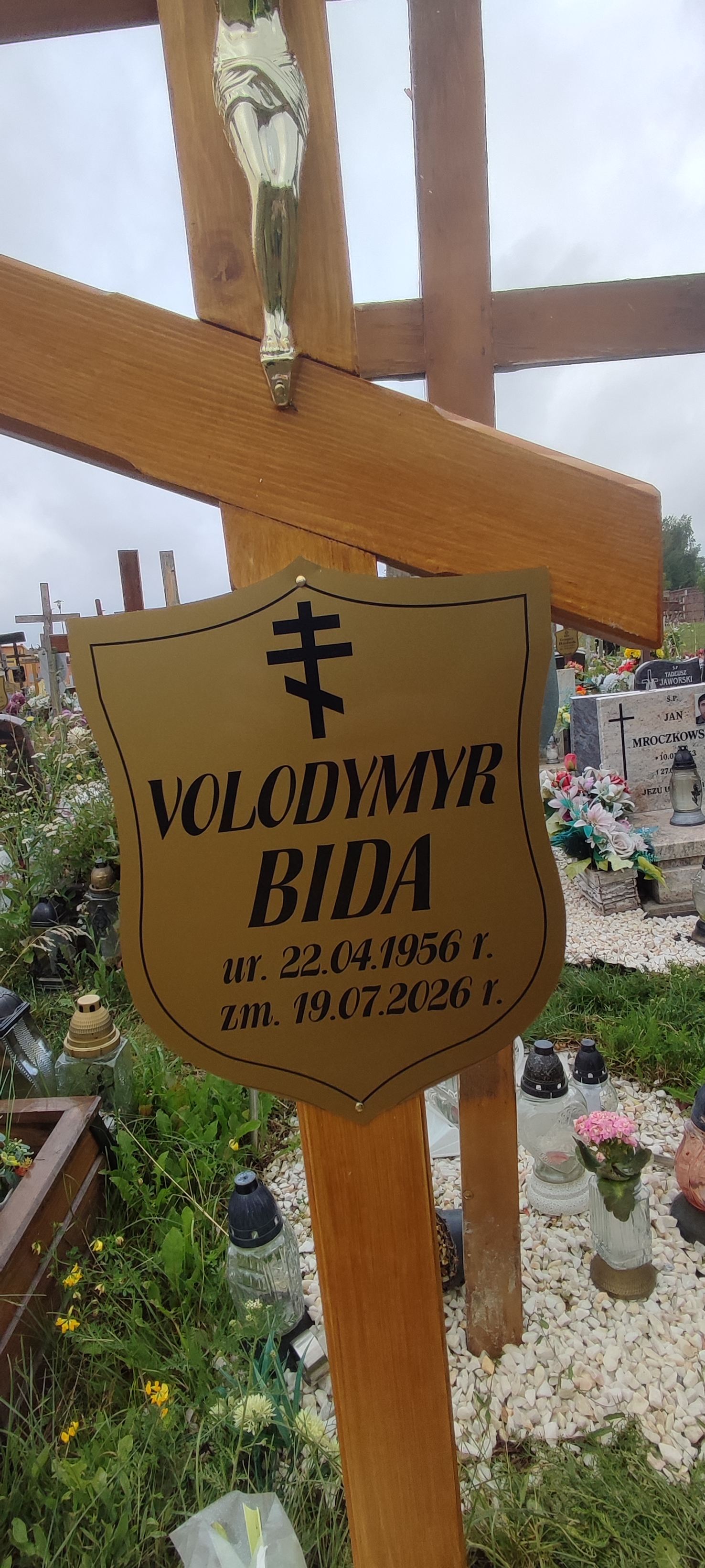 VOLODYMYR Bida 1956 Legnica - Grobonet - Wyszukiwarka osób pochowanych