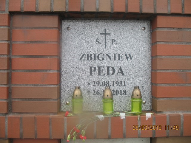 Zbigniew PEDA  G .  1931 Legnica - Grobonet - Wyszukiwarka osób pochowanych