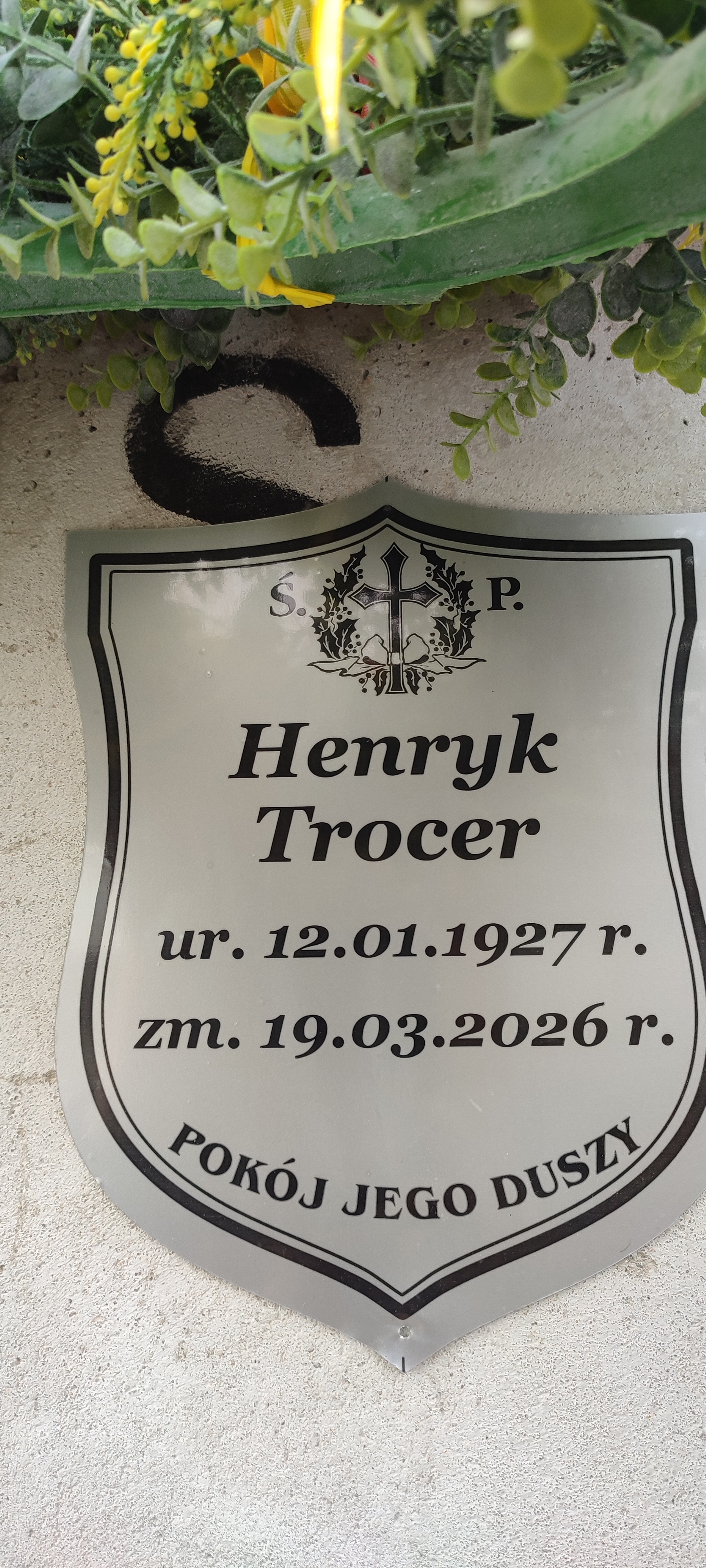 Henryk Trocer 1927 Legnica - Grobonet - Wyszukiwarka osób pochowanych