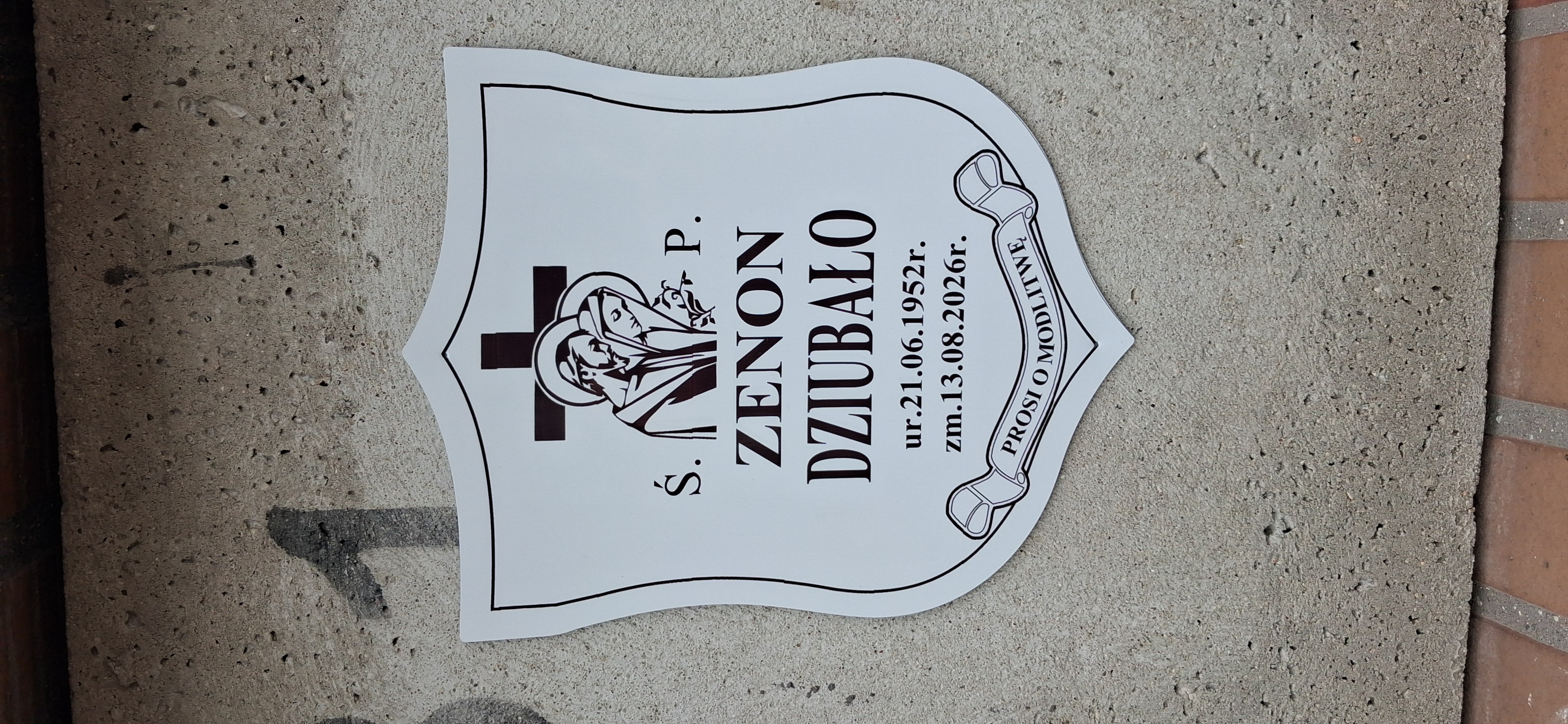 Zenon Dziubało 1952 Legnica - Grobonet - Wyszukiwarka osób pochowanych