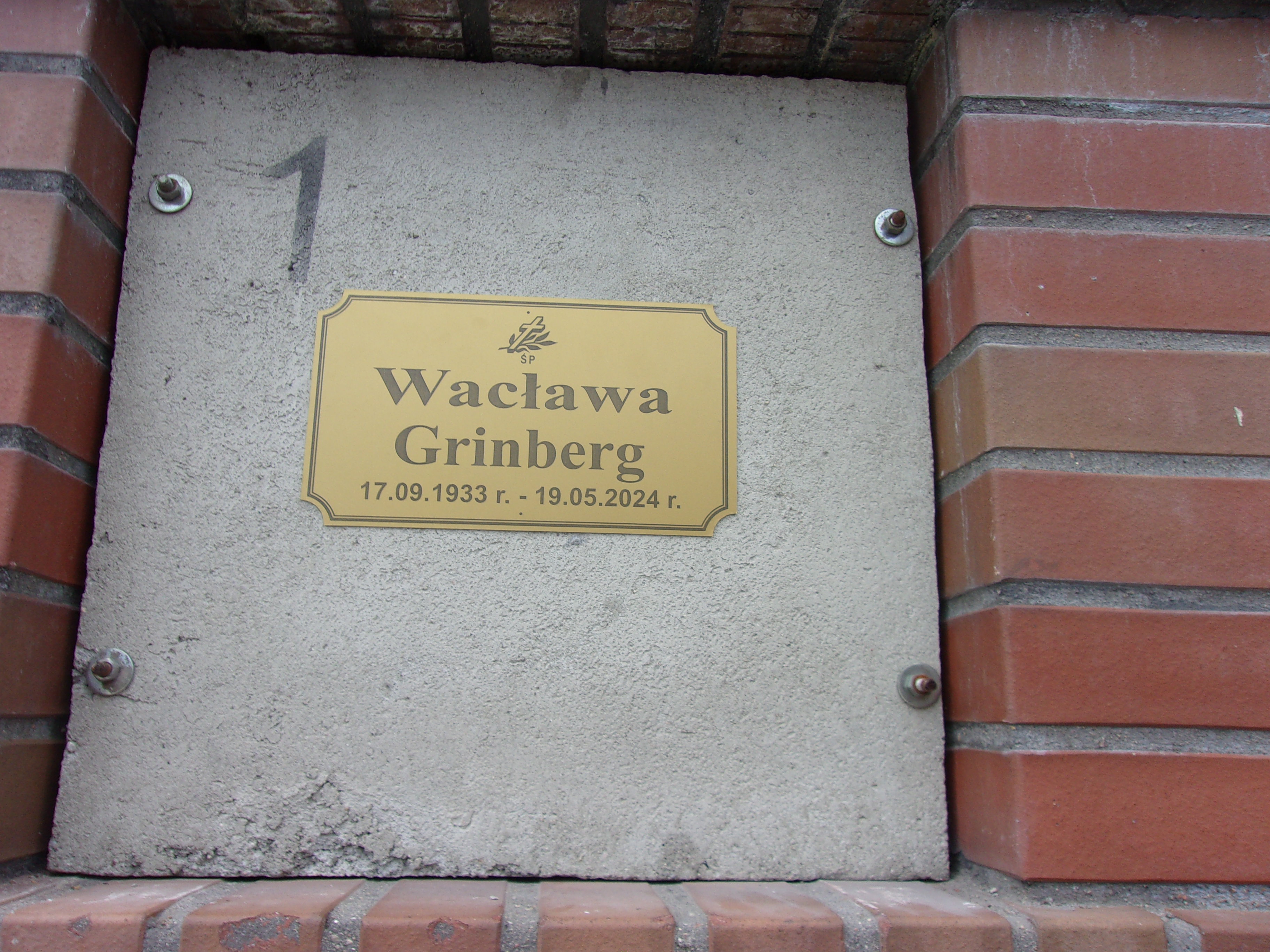 Wacława Grinberg 1933 Legnica - Grobonet - Wyszukiwarka osób pochowanych